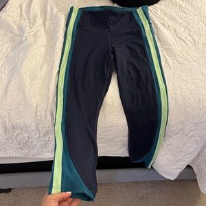 Athleta Navy and Teal Leggings